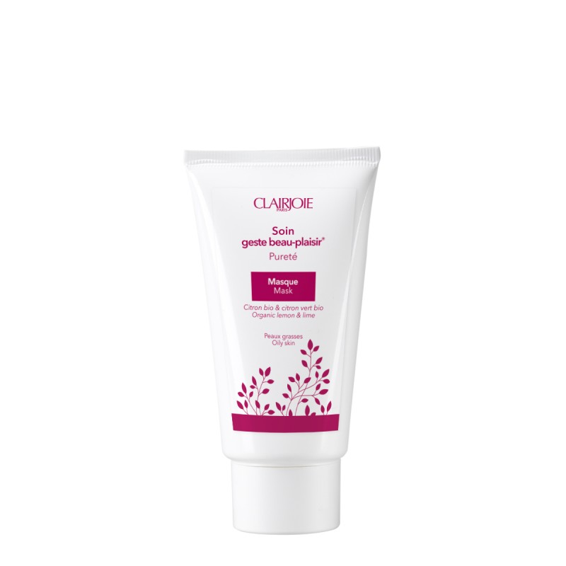 Organic lemon and lime oily skin mask. Natural purifying mask