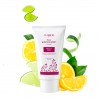 Organic lemon and lime oily skin mask. Natural purifying mask